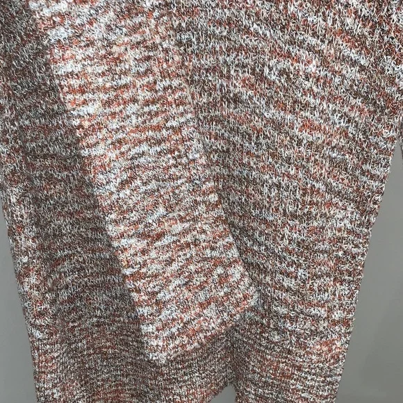 Free People Marled Brown and Cream Turtleneck Sweater - Picture 3 of 3